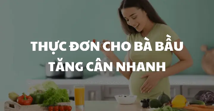 Thực Đơn Tăng Cân Cho Bà Bầu