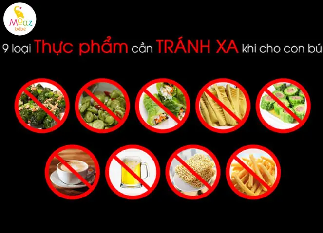 Thực Phẩm Gây Mất Sữa Cho Bà Đẻ