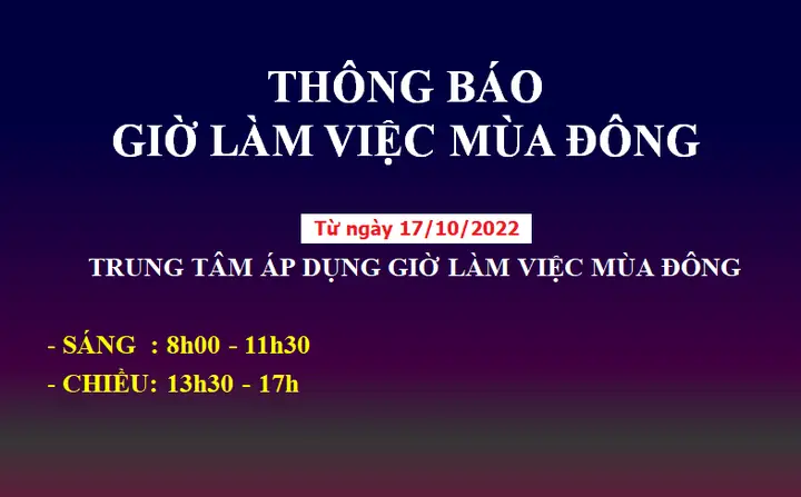 Tiêm Phòng Lò Đúc Giờ Làm Việc