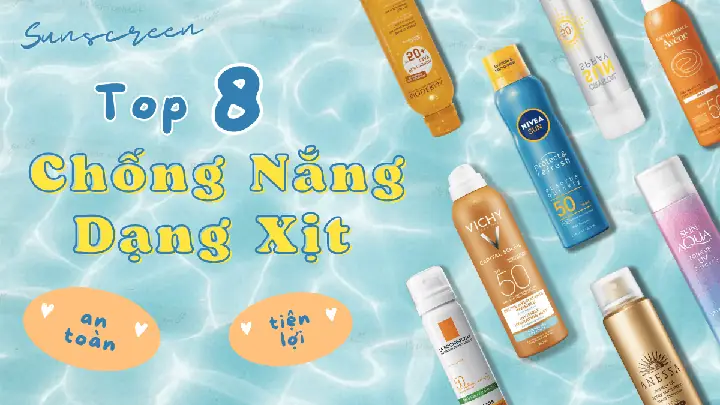 Top Kem Chống Nắng Dạng Xịt