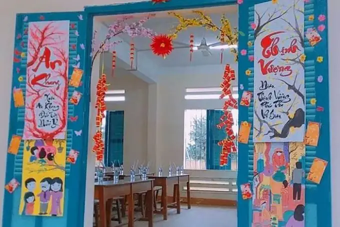 Trang Trí Tết Cửa Lớp Mầm Non Trang Trí Tết Cửa Lớp Mầm Non