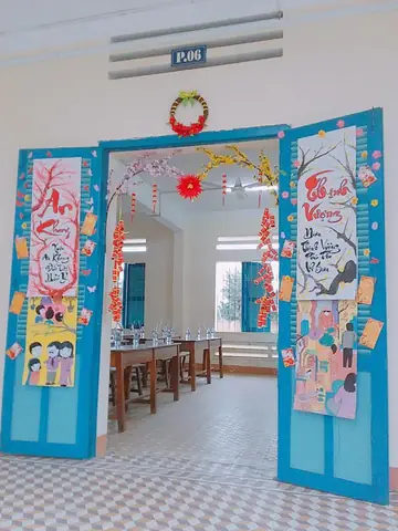 Trang Trí Tết Cửa Lớp Mầm Non Trang Trí Tết Cửa Lớp Mầm Non