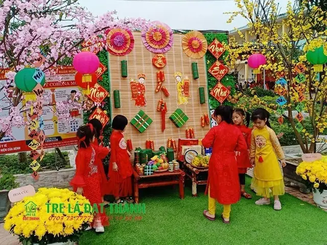 Trang Trí Tết Lớp Học Mầm Non