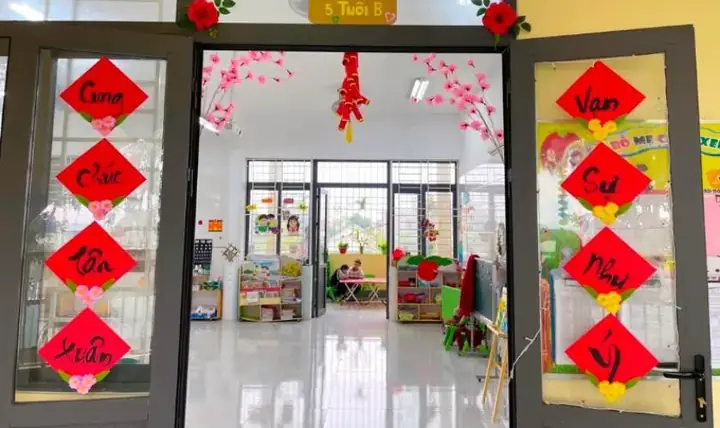 Trang Trí Tết Lớp Học Mầm Non