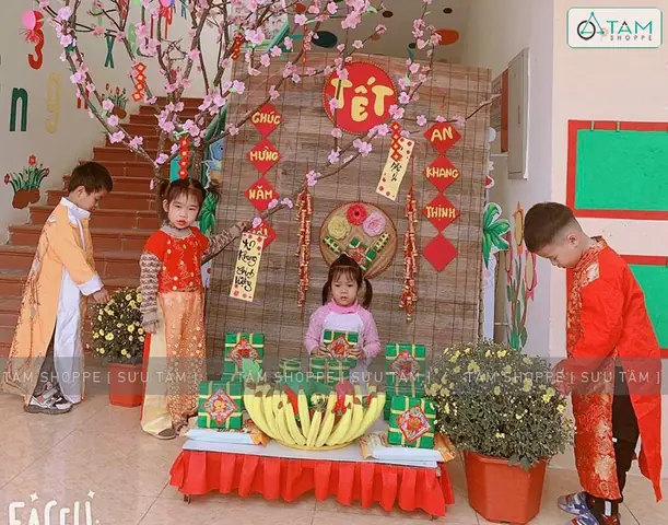 Trang Trí Tết Lớp Học Mầm Non