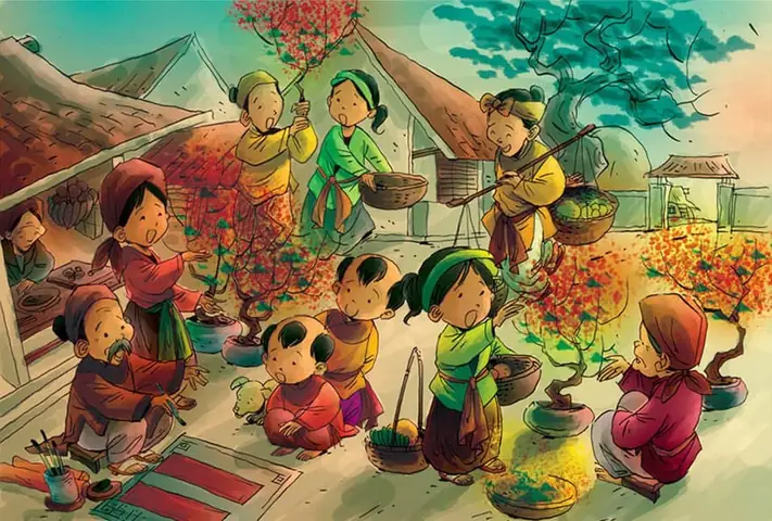 Tranh Đề Tài Ngày Tết Và Mùa Xuân Lớp 6