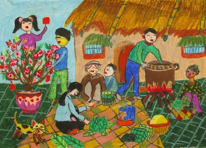 Tranh Đề Tài Ngày Tết Và Mùa Xuân Lớp 6