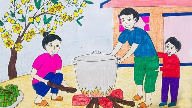 Tranh Đề Tài Ngày Tết Và Mùa Xuân Lớp 6