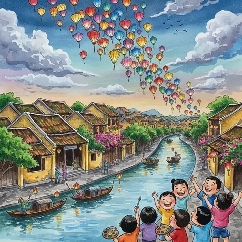 Tranh Tô Màu Danh Lam Thắng Cảnh