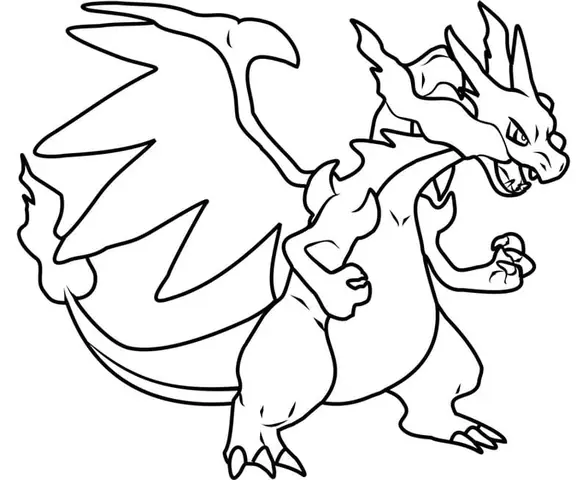 Tranh To Mau Pokemon Tien Hoa Mega