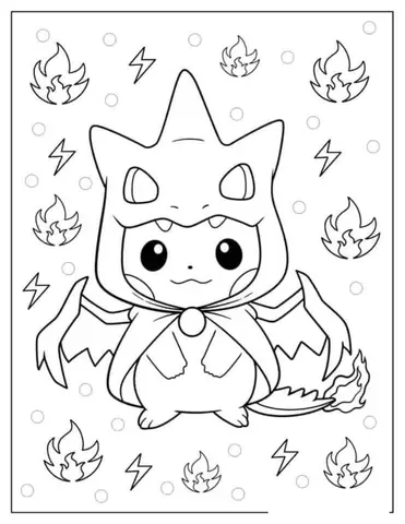 Tranh To Mau Pokemon Tien Hoa Mega