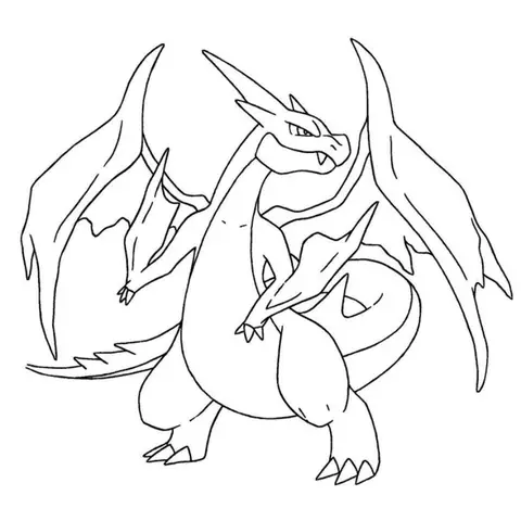 Tranh To Mau Pokemon Tien Hoa Mega