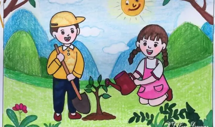 Tranh Vẽ Về Môi Trường Xanh Sạch Đẹp