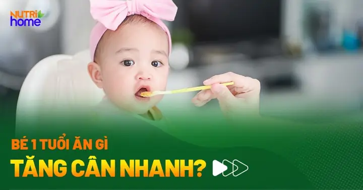 Trẻ 1 Tuổi Ăn Gì Để Tăng Cân