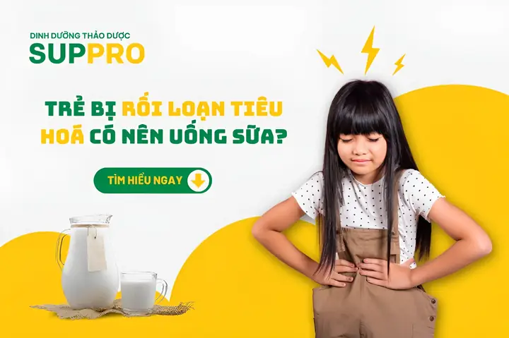 Trẻ Bị Rối Loạn Tiêu Hóa Có Nên Uống Sữa