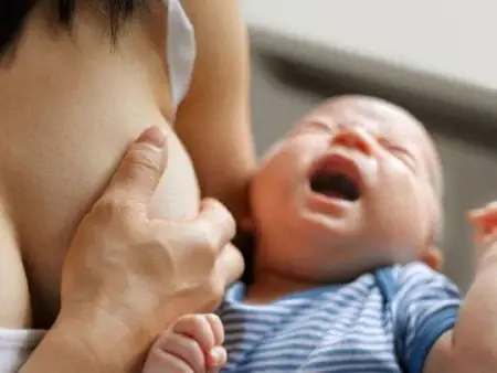 Trẻ Sơ Sinh Vừa Bú Vừa Càu Nhàu