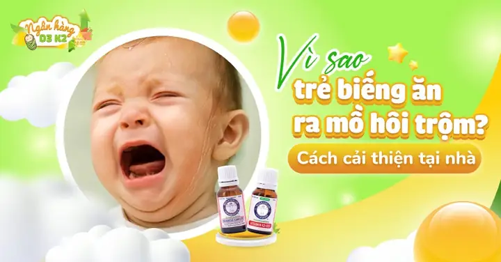 Trị Mồ Hôi Trộm Cho Bé