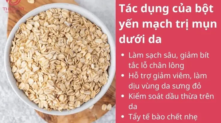 Trị Mụn Ẩn Dưới Da Bằng Bột Yến Mạch