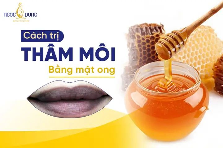 Trị Thâm Môi Bằng Mật Ong