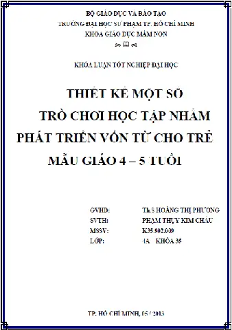 Trò Chơi Phát Triển Vốn Từ