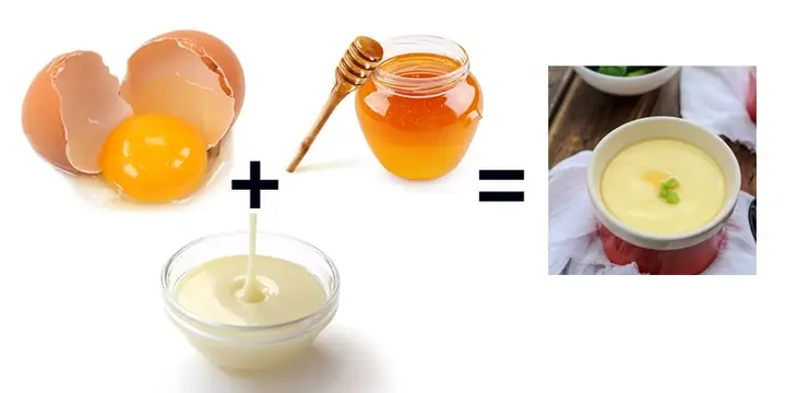Trứng Gà Mật Ong Sữa Đặc Tăng Cân