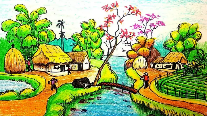 Vẽ Đề Tài Về Quê Hương Em