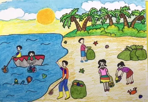 Vẽ Tranh Đề Tài Cuộc Sống Quanh Em Ngày Tết