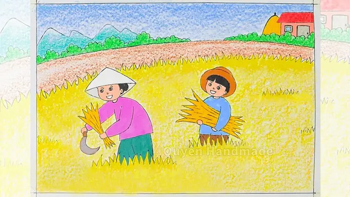 Vẽ Tranh Đề Tài Cuộc Sống Quanh Em Ngày Tết