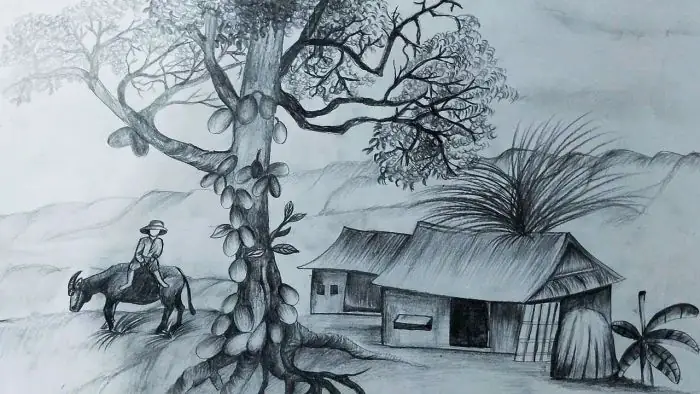 Vẽ Tranh Quê Hương Bằng Bút Chì