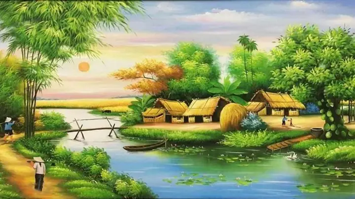Vẽ Về Quê Hương Đơn Giản