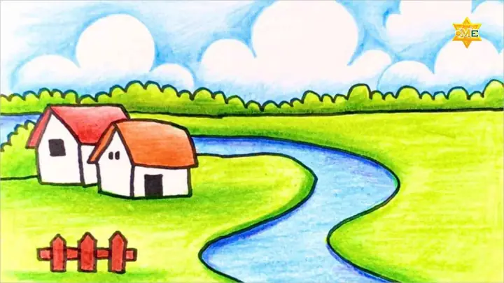 Vẽ Về Quê Hương Đơn Giản