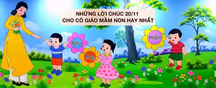 Viết Thiệp 20 11 Cho Trẻ Mầm Non