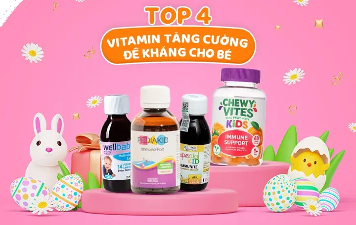 Vitamin Tăng Sức Đề Kháng Cho Trẻ