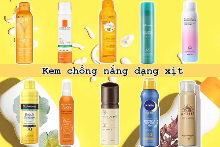 Xịt Chống Nắng Toàn Thân Loại Nào Tốt